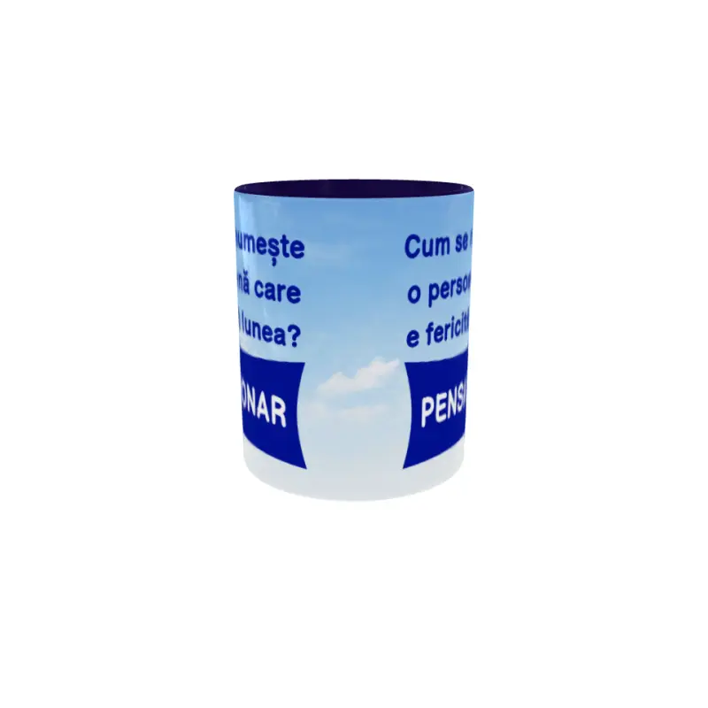 Cum se numeste o persoana care e fericita lunea, cana ceramica, 330ml, cgs1830